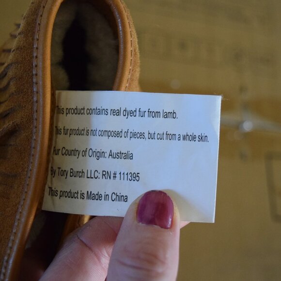 Tory Burch Hilary suede fringe booties, euc Sz. 9 - Picture 5 of 5